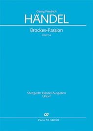 Brockes-Passion SATB Vocal Score cover